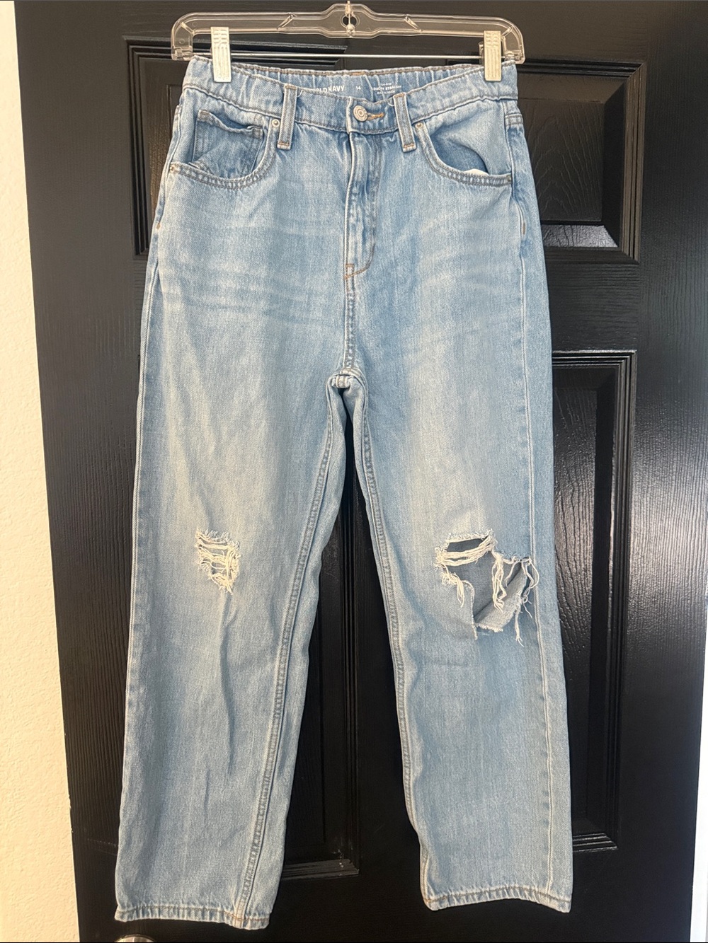Kids Light Wash Distressed Jeans